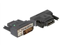 Video adaptér - HDMI so zdierkami (samica) do DVI-D s pínmi (samec)