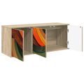 vidaXL Nástenný TV kabinet BONN 102 x 33 x 40 cm Dub sonoma
