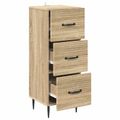 vidaXL Zásuvkový kabinet Dub sonoma 33 x 34,5 x 89,5 cm