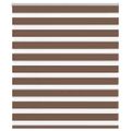 vidaXL Zebra roleta hnedá 130x100 cm šírka látky 125,9 cm polyester