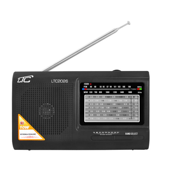 Prenosné rádio LTC WILGA, čierna