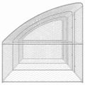 vidaXL Psí kennel 3 ks Strieborná 6 x 2 x 2 m Pozinkovaná oceľ