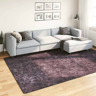 vidaXL Prateľný koberec 190x300 cm antracitový