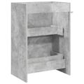 vidaXL Skriňa pod umývadlo do kúpeľne Betónovo sivá 56 x 37,5 x 81 cm