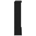 vidaXL Obloženie krbu čierne dub 75x20x87,5 cm kompozitné drevo