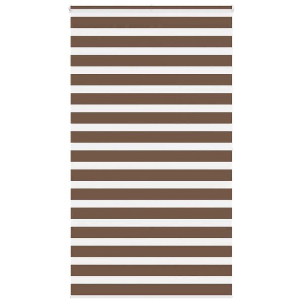 vidaXL Zebra roleta hnedá 120x200 cm šírka látky 115,9 cm polyester