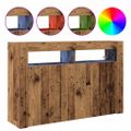 vidaXL Servírovacia skriňa Staré drevo 116 x 30 x 75 cm