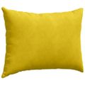 vidaXL Vankúše na pohovku 2 pcs Žltá 70 x 50 cm Kordúrová tkanina