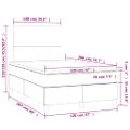 vidaXL Posteľný rám boxsping s matracom tmavozelený 120x200 cm zamat