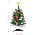 vidaXL Mini umelý osvetlený vianočný stromček s 20 LED zelený 45 cm
