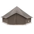 vidaXL Tipi stan 10-miestny Hnedá Šedá Polyester a oceľ