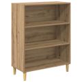 vidaXL Highboard Remeselný dub 69,5 x 32,5 x 180 cm Kompozitné drevo
