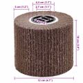vidaXL Brúsne valce 3 ks Hnedá 12 x 12 x 10 cm Syntetické vlákno