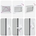 vidaXL Otočné a sklopné okno do suterénu RISOR 80 x 70 cm PVC a sklo
