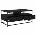 vidaXL Konferenčný stolík Čierny dub 100 x 51 x 45 cm Kompozitné drevo