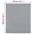 vidaXL Priliehavé prestieradlá Jersey 2 ks sivé 140x200 cm bavlna