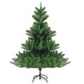 vidaXL Umelý vianočný stromček jedľa Nordmann LED a gule zelený 150 cm