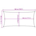 vidaXL Tieniaca plachta 160 g/m² obdĺžniková piesková 3x5 m HDPE