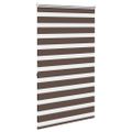 vidaXL Zebrová roleta 100,9x175 cm Šírka látky 96,7 cm kávová