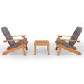 vidaXL 3-dielna záhradná sedacia súprava Adirondack akáciový masív