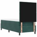 vidaXL Posteľ s pružinovým rámom Tmavozelená 80 x 200 cm Zamat
