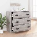 vidaXL Komoda sivá sonoma 70x35,5x67,5 cm spracované drevo