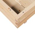 vidaXL Záhradný kvetináč 70x70x26,5 cm masívna borovica
