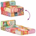 vidaXL Modulárna taburetka, patchwork, látka