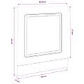 vidaXL Panel umývačky riadu Kalmar hnedý dub 60x1,5x57 cm kompozitné drevo