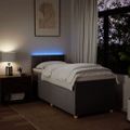 vidaXL Boxspring posteľ s matracom sivohnedý 100x200 cm látka