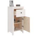 vidaXL Komody 2 ks biele 40x35x80 cm borovicový masív