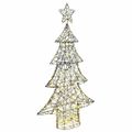 vidaXL Vianočný stromček 160 LED Teplá biela 150 cm Ratan