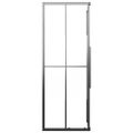 vidaXL Sprchovací kút polomatný ESG 80x80x180 cm čierny