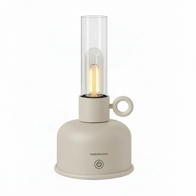 Vintage petrolejová LED lampa Forever Light FLR-05 Svetlo béžová