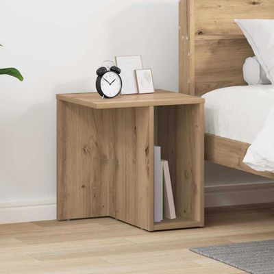 vidaXL Koncový stôl 2 pcs Remeselný dub 37 x 32 x 40 cm
