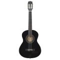 vidaXL Klasická gitara pre začiatočníkov a deti čierna 1/2 34"