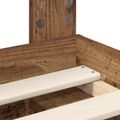 vidaXL Rám postele Staré drevo 160 x 200 cm Masívne borovicové drevo
