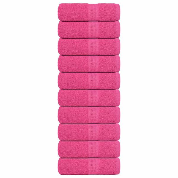 vidaXL Utierky na umývanie FROGN 10 ks ružové 30x30 cm 360 g/m²