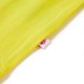 Detské tričko so skosenými rukávmi žiarivožlté 116