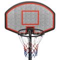 vidaXL Basketbalový stojan čierny 237-307 cm polyetén