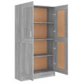 vidaXL Knižnica sivý dub sonoma 82,5x30,5x150 cm spracované drevo