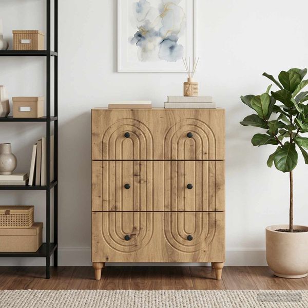 vidaXL Zásuvkový kabinet 66 x 34,5 x 90 cm Kompozitné drevo