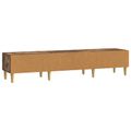 vidaXL TV skrinka 147 x 34,5 x 30 cm Dymový dub Kompozitné drevo