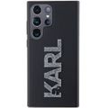 Obal Karl Lagerfeld pre Samsung Galaxy S24 Ultra KLHCS24L3DMBKCK čierny HC 3D logo trblietavý