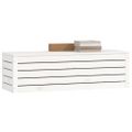 vidaXL Úložný box biely 109x36,5x33 cm masívna borovica