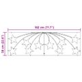 vidaXL Vianočná Hviezda 432 LED Viacfarebný 182 x 58 cm PVC