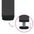 vidaXL TV skrinka čierna 100,5x39x50,5 cm oceľ