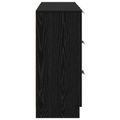 vidaXL Servírovacia skriňa 3 ks Čierny dub 121 x 30 x 70 cm