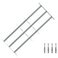 Nastaviteľná bezpečnostná okenná mreža s 3 priečkami 700-1050 mm