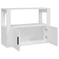 vidaXL Komoda biela 80x30x60 cm spracované drevo